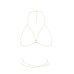 Цепочка портупея Bijoux Indiscrets Magnifique Bra Chain - Gold