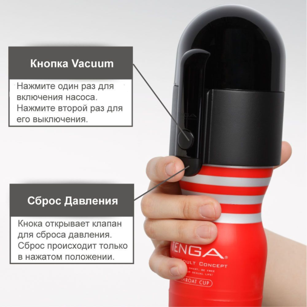 Вакуумная насадка Tenga Vacuum Controller с мастурбатором