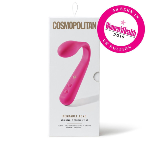 Универсальный перезаряжаемый вибратор Cosmopolitan Bendable Love Vibrator Purple, 19,3 см