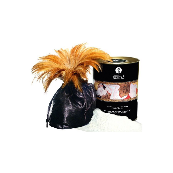 Вкусная пудра для оральных ласк Shunga Sweet Snow Body Powder - Honey of the Nymphs 