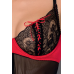 Сорочка беби долл с чашечками MERRY CHEMISE black XXL/XXXL, трусики