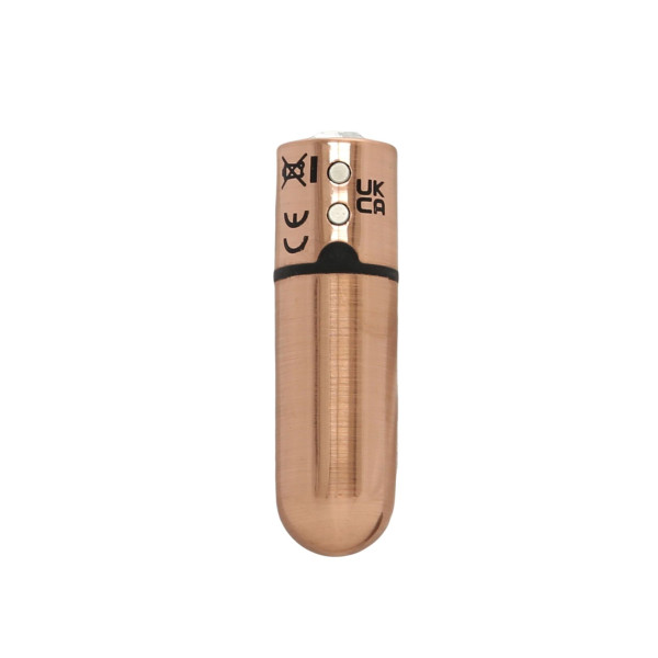 Вибропуля PowerBullet - First-Class Bullet 2.5 with Key Chain Pouch, Rose Gold
