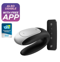 Вибромассажер для пар Satisfyer Double Fun Black