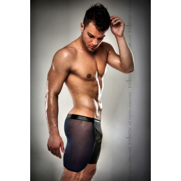Прозрачные мужские шортики Passion SHORT black L/XL
