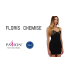 Сорочка приталенная с чашечками FLORIS CHEMISE black XXL/XXXL, трусики