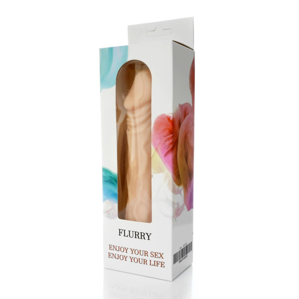 Вибратор BOSS Cyberskin - FLURRY, длина 20,3 см, диаметр 4,2 см