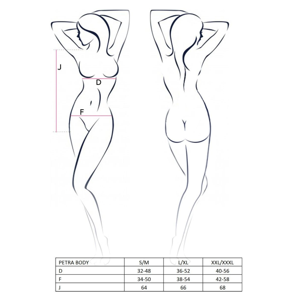 Боди монокини с глубоким декольте PETRA BODY black, с ассиметричным кроем, открытое плечо, размер S/M