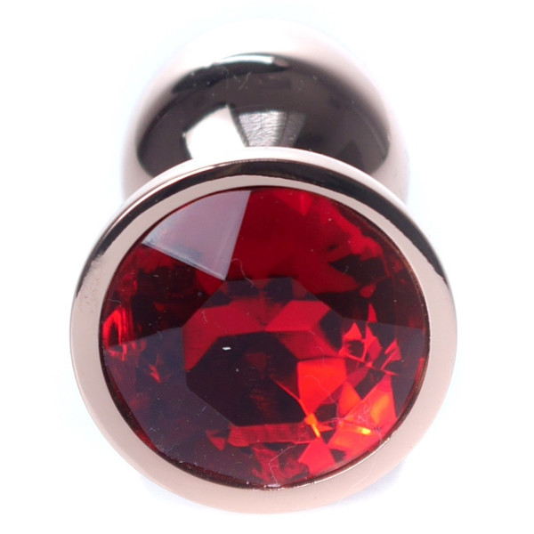 Анальная пробка Boss Series - Jewellery Red Gold PLUG Red S