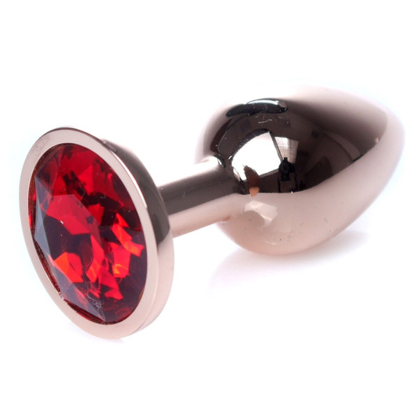 Анальная пробка Boss Series - Jewellery Red Gold PLUG Red S