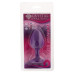 Силиконовая анальная пробка с кристаллом Purple Silicone Topaz, размер M