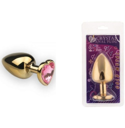 Анальная пробка, Gold Pink Topaz, L