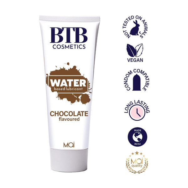 Смазка на водной основе BTB FLAVORED CHOCOLAT с ароматом шоколада, 100 мл