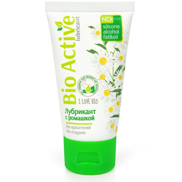 Гель-лубрикант BIO ACTIVE с ромашкой и Д-пантенолом, 50 ml