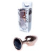 Анальная пробка Boss Series - Jewellery Red Gold PLUG Black S