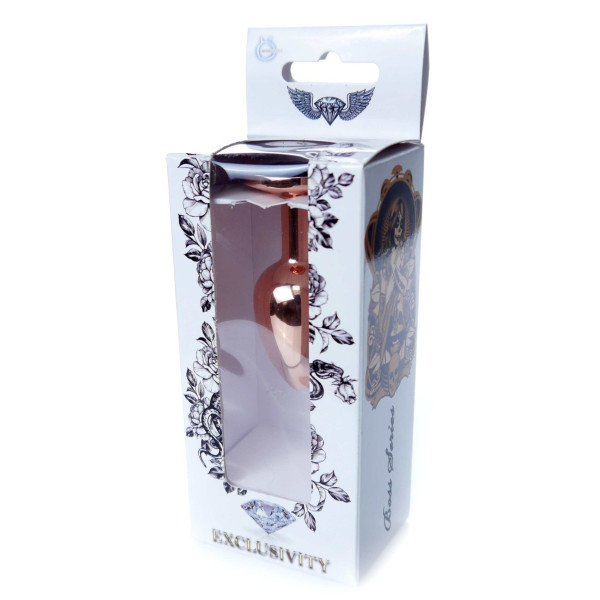 Анальная пробка Boss Series - Jewellery Red Gold PLUG Black S