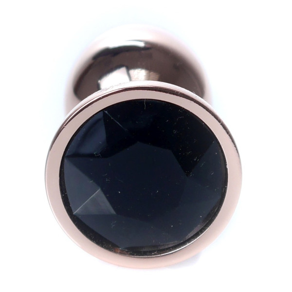 Анальная пробка Boss Series - Jewellery Red Gold PLUG Black S