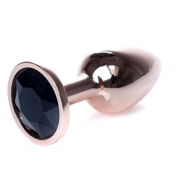 Анальная пробка Boss Series - Jewellery Red Gold PLUG Black S
