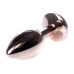 Анальная пробка Boss Series - Jewellery Red Gold PLUG Black S