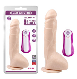 Реалистичный вибратор на присоске GHISA MR.MARCUS' 9.9" Vibrating Dildo - Flesh