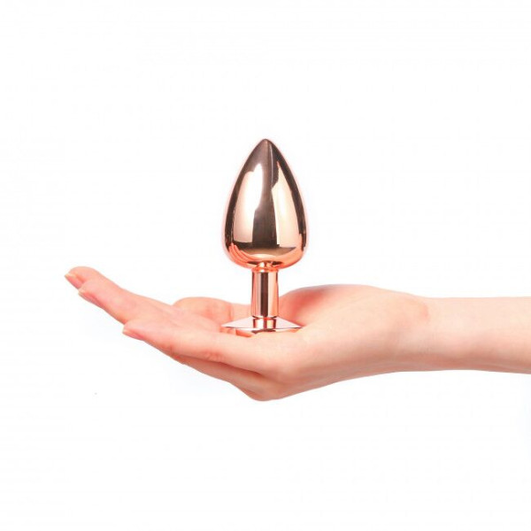Металлическая анальная пробка с украшением в виде кристалла Dorcel - Diamond Plug L