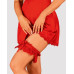 Ажурная подвязка Obsessive Amor Cherris garter, red