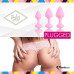 Набор силиконовых анальных пробок FeelzToys - Bibi Butt Plug Set, розовые, 3 шт