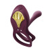 Смартэрекционное кольцо Zalo ? BAYEK Velvet Purple, двойное с вводимой частью, пульт ДУ