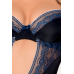Корсет с пажами GISELE CORSET black XXL/XXXL, трусики