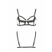Бюстгальтер-стрепы с кружевом SOLON BRA black Passion Exclusive XXL/XXXL  