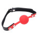 Силиконовый кляп Lover ball gag silicone, Black and Red