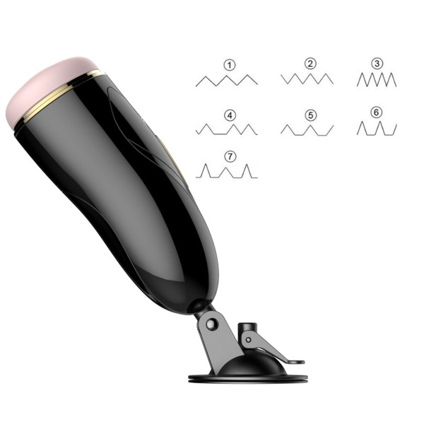 Мастурбатор с вибростимуляцией FOXSHOW Vibrating Masturbation Cup USB 7 + Interactive Function