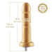 Золотой фаллоимитатор Hismith 6.8? Golden Silicone Dildo, система KlicLok