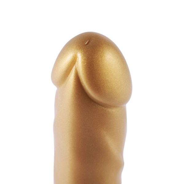 Золотой фаллоимитатор Hismith 6.8? Golden Silicone Dildo, система KlicLok