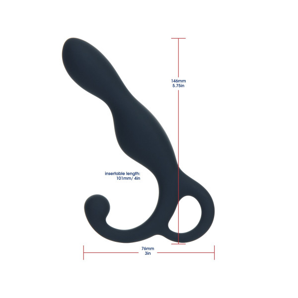 Массажер простаты Lux Active – LX1 – Anal Trainer Dark Blue, 14,6 см