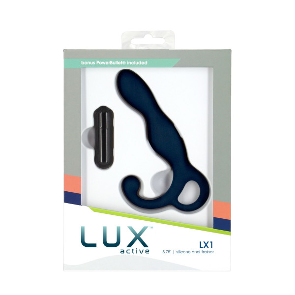 Массажер простаты Lux Active – LX1 – Anal Trainer Dark Blue, 14,6 см