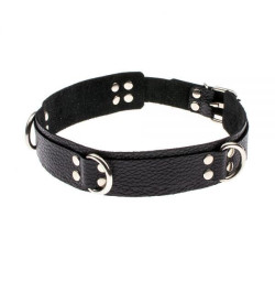 Ошейник Slave leather collar,black
