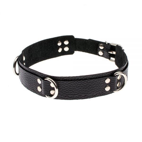 Ошейник Slave leather collar,black