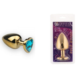 Анальная пробка,Gold Heart Topaz, L