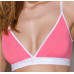 Спортивный топ с двойными бретелями Passion PS007 TOP pink, размер XL
