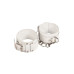 Оковы Leather Dominant Leg Cuffs, white