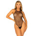 Боди-сетка со стразами Leg Avenue Net snap crotch tank bodysuit Black, one size