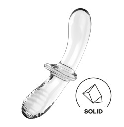 Стеклянный дилдо Satisfyer Double Crystal (Transparent)