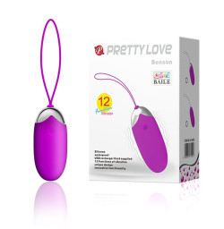 Перезаряжаемое виброяйцо PRETTY LOVE - Benson, 7,5 см