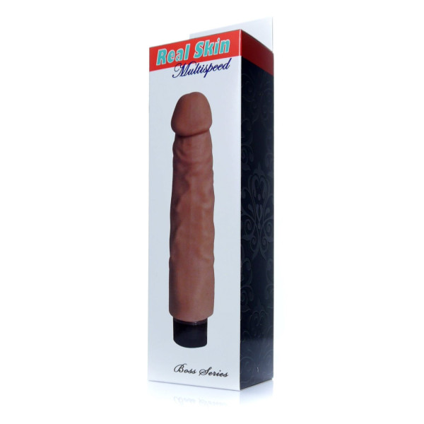 Вибратор Boss Series - Real Skin Flash, длина 23 см, диаметр 4 см