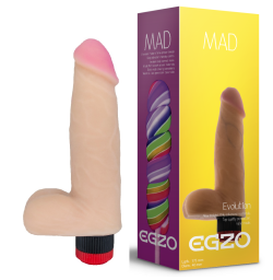 Вибратор EGZO Ciberskin, 17,5*4 см