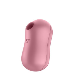 Вакуумный стимулятор с вибрацией Satisfyer Cotton Candy Light Red