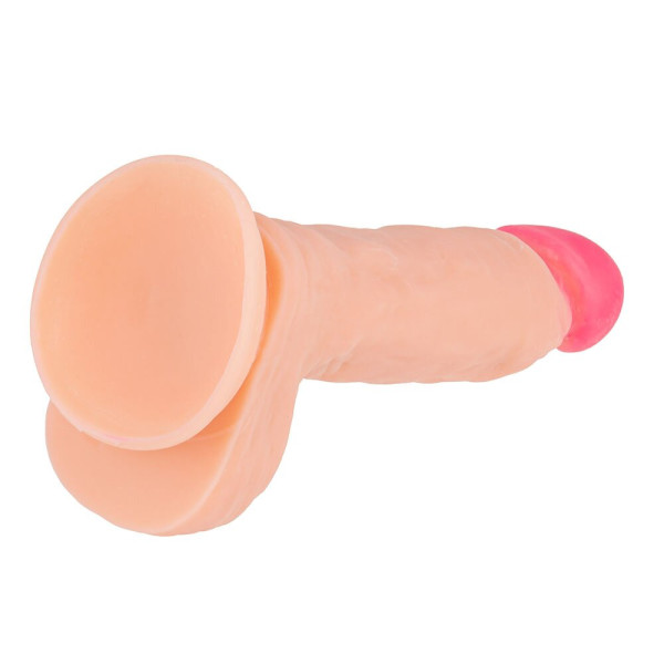 Силиконовый фаллоимитатор на присоске Brazzer, 19 см х 4.1 см
