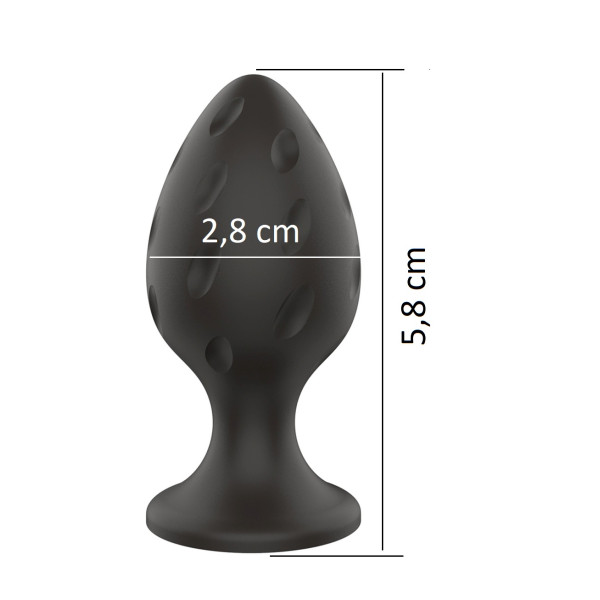 Анальний силиконовый плаг Boss Series - Silicone Anal Plug S 2,8 см