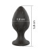 Анальний силиконовый плаг Boss Series - Silicone Anal Plug S 2,8 см