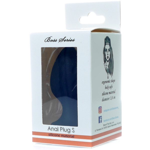 Анальний силиконовый плаг Boss Series - Silicone Anal Plug S 2,8 см